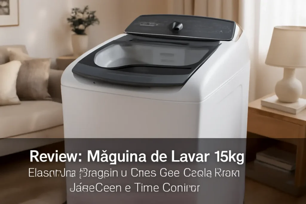Máquina de Lavar 15kg Electrolux Premium Care com Cesto Inox – Jet&Clean e Time Control