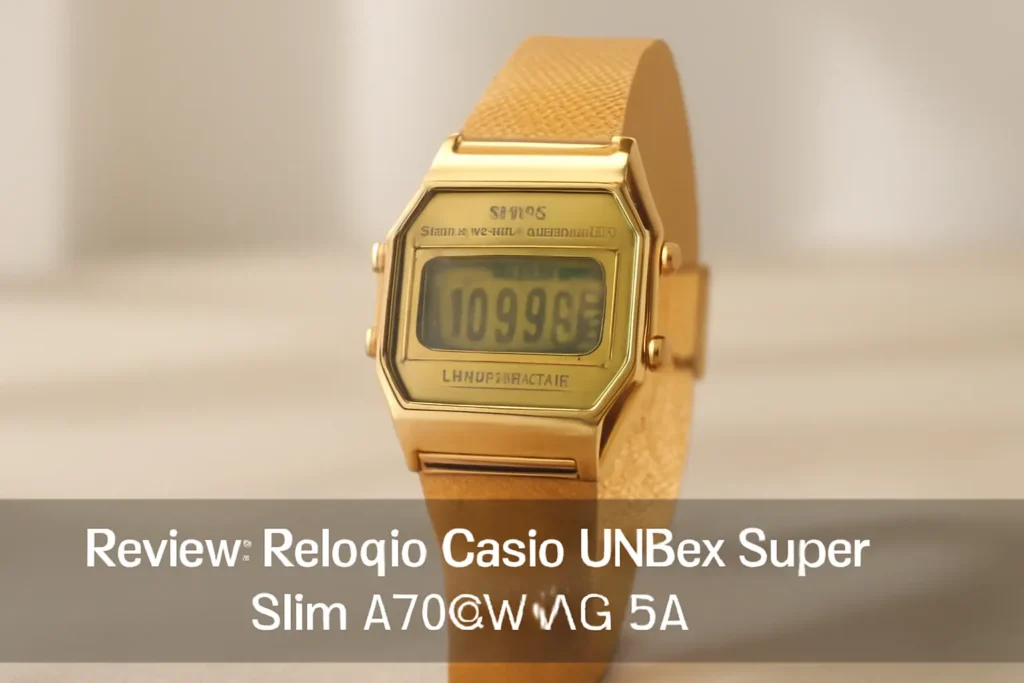 Relógio Casio Unisex Super Slim Dourado Vintage Retro A700WMG-9A: Estilo e Funcionalidade em um Só Produto