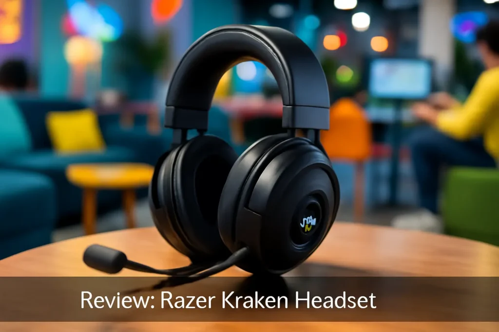 Razer Kraken Fone de Ouvido para Jogos: Som Surround Imersivo e Conforto Duradouro
