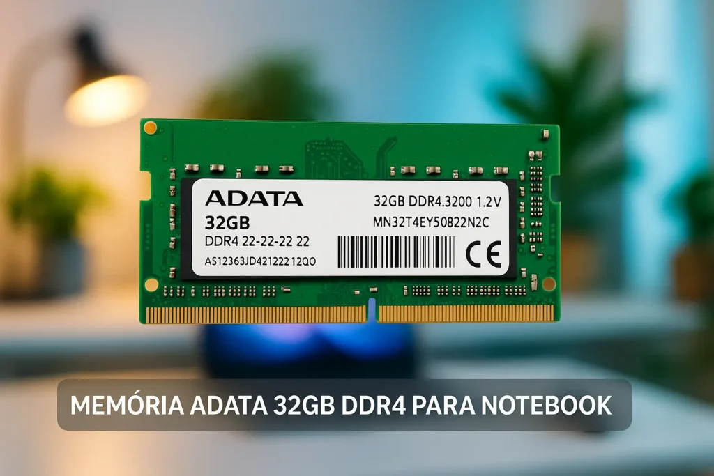 Memória ADATA 32GB DDR4 para Notebook: Performance sem Engasgos