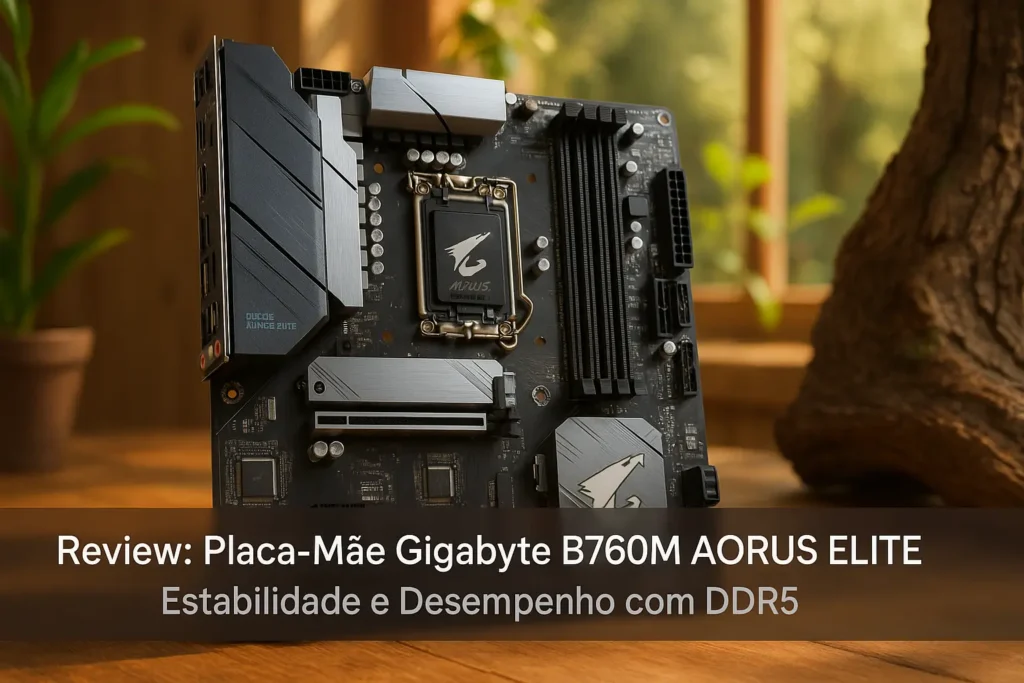 Placa Mãe Gigabyte B760M AORUS ELITE: Estabilidade e Desempenho com DDR5