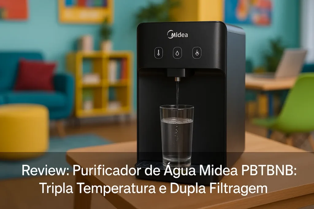 Purificador de Água Midea PBTBNB: Tripla Temperatura e Dupla Filtragem