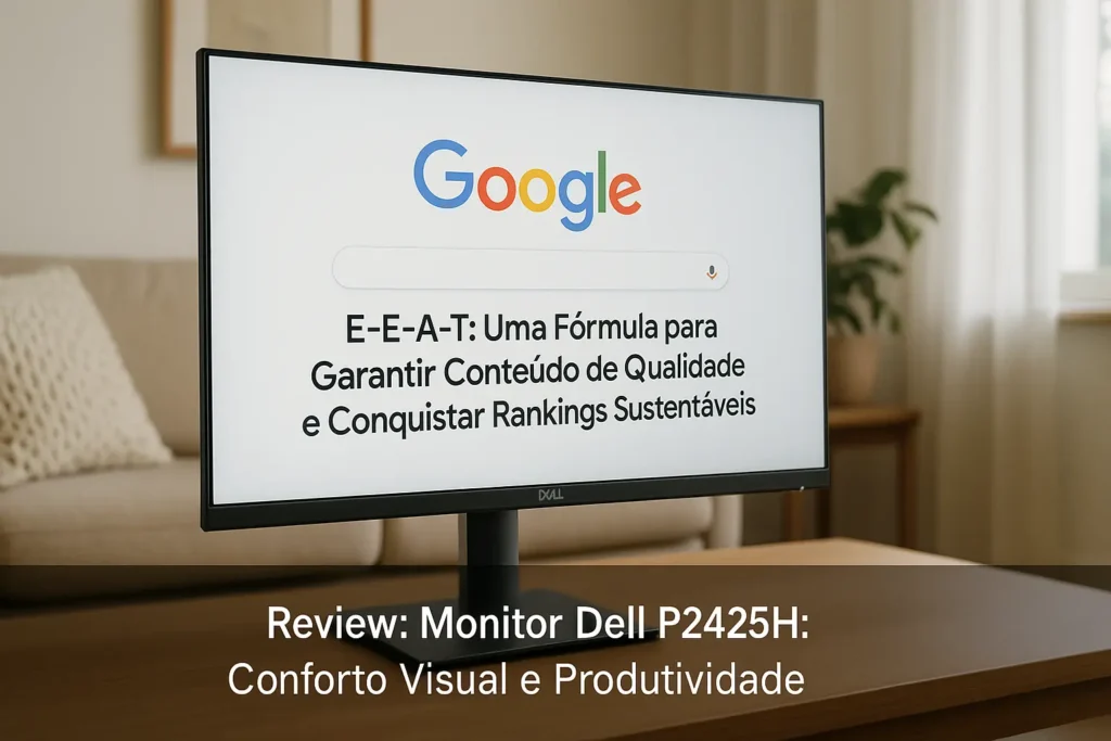 Monitor Dell P2425H: Conforto Visual e Produtividade