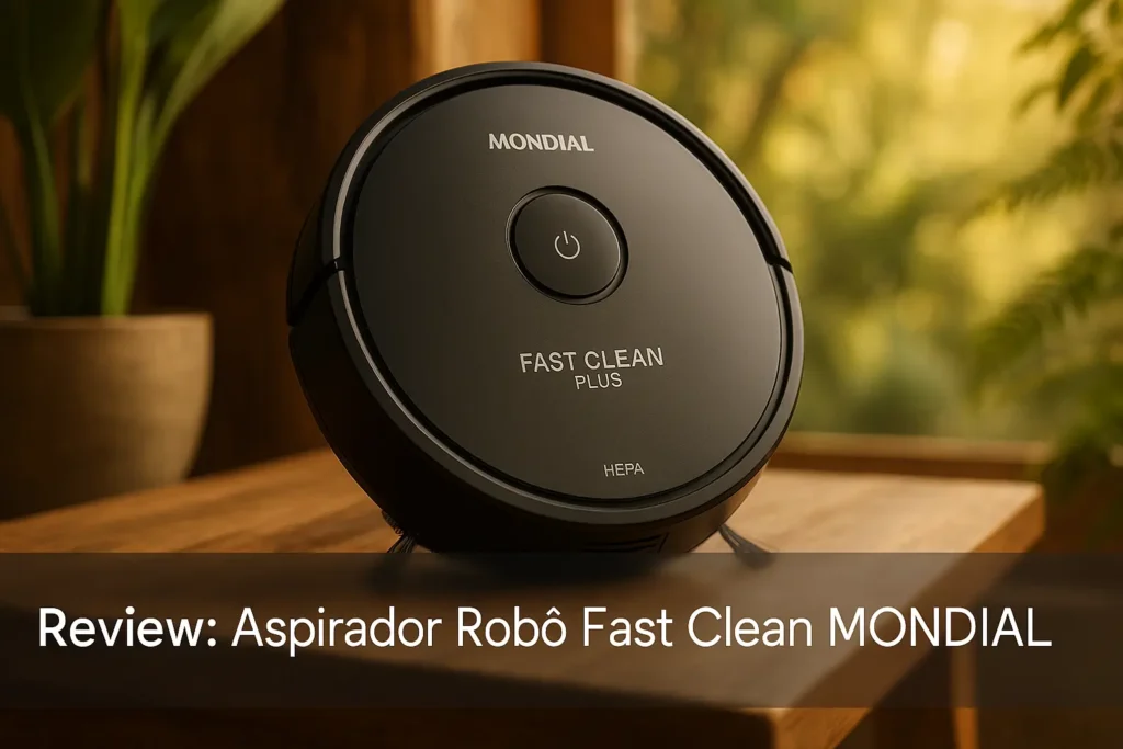 Aspirador Robô Fast Clean Plus MONDIAL: Limpeza Inteligente com MOP e HEPA