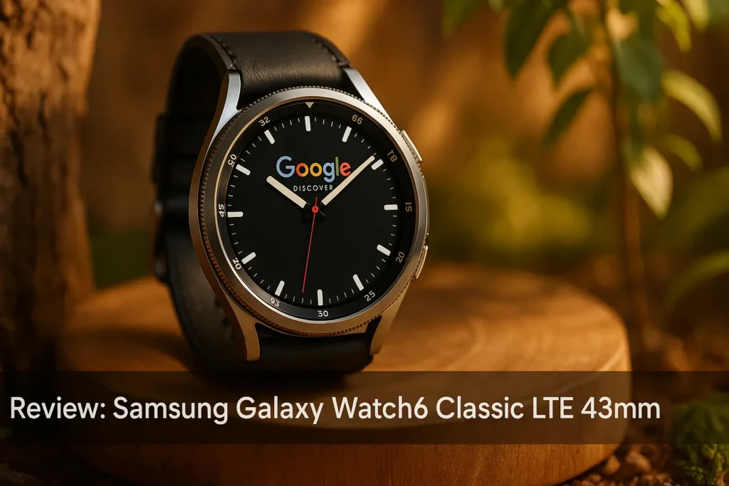 Samsung Galaxy Watch6 Classic LTE 43mm: Elegância e Conectividade