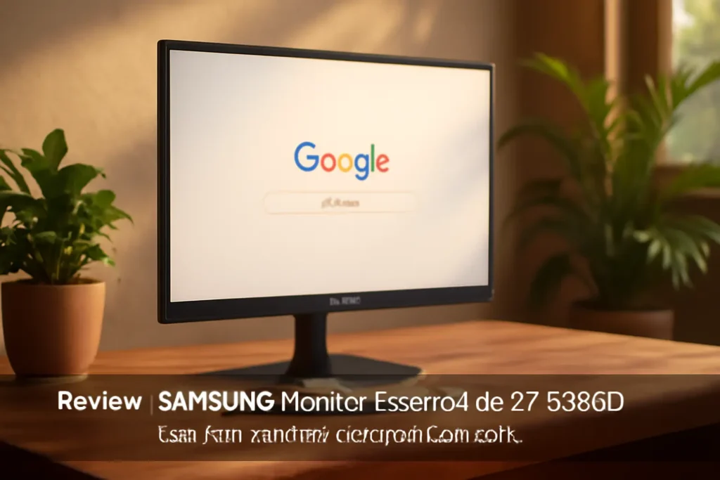 SAMSUNG Monitor Essencial de 22" S30GD: Desempenho e Conforto para o Dia a Dia