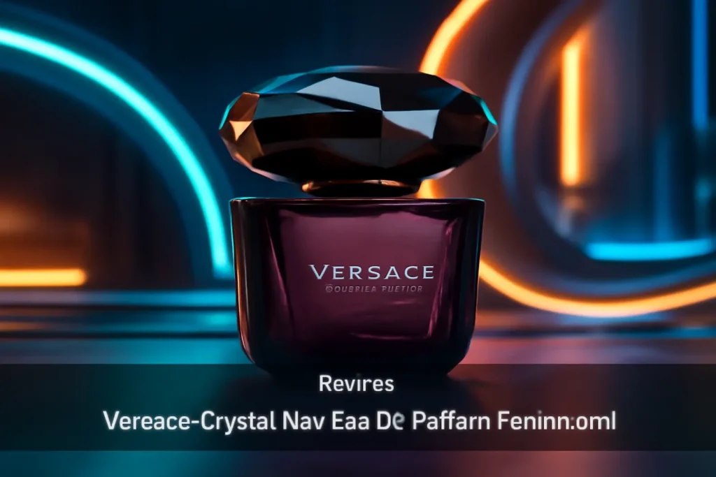 Versace Crystal Noir Eau De Parfum Feminino 90 ml - Perfume Elegante e Intenso