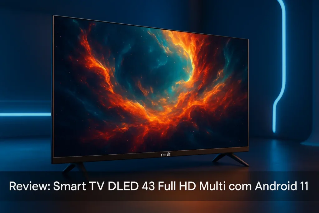 Smart TV DLED 43 Full HD Multi com Android 11 surpreende pela experiência fluida