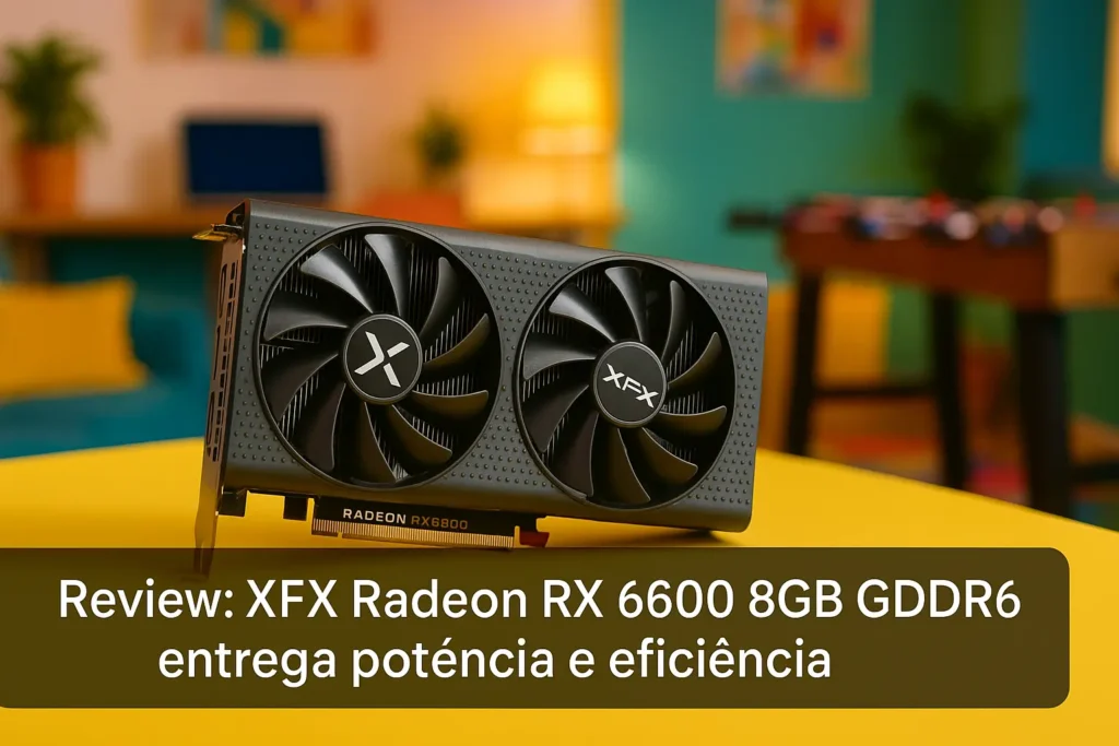 XFX Radeon RX 6600 8GB GDDR6 entrega potência e eficiência