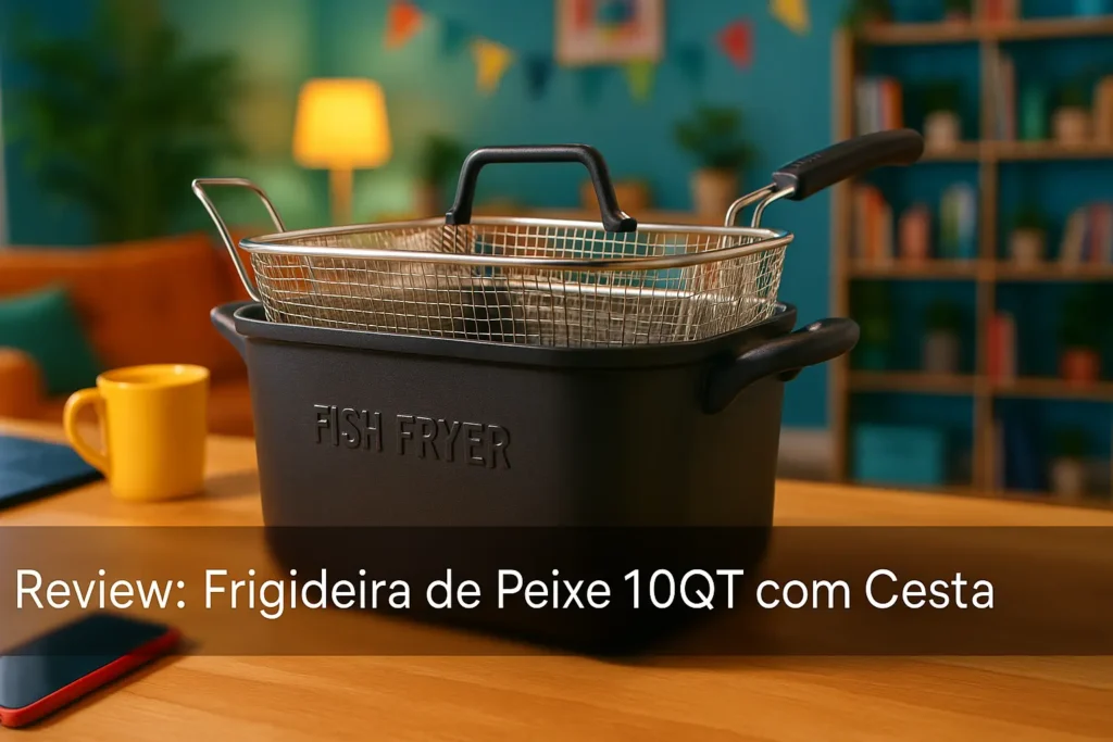 Frigideira de Peixe 10QT com Cesta é prática e surpreende