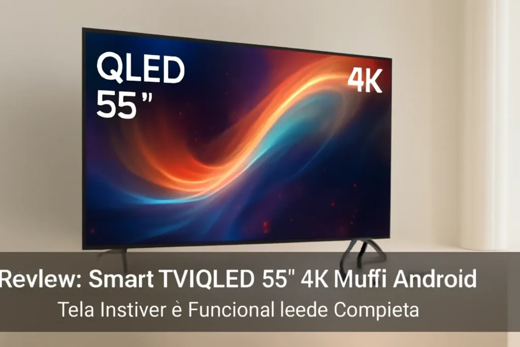 Smart TV QLED 55" 4K Multi Android - Tela Incrível e Funcionalidade Completa
