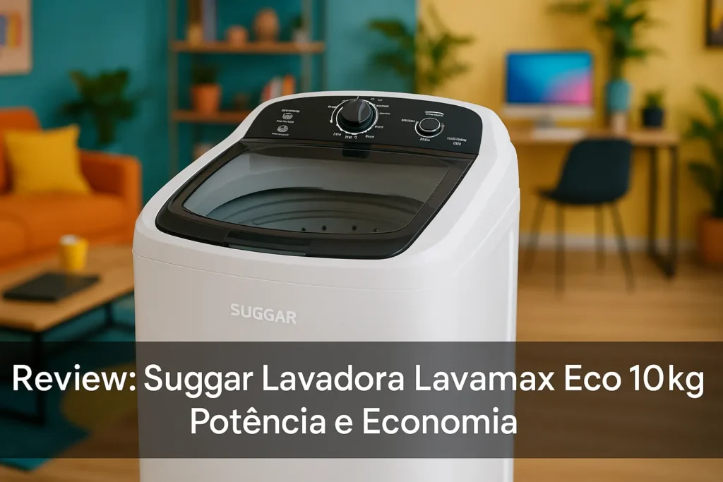 Suggar Lavadora Lavamax Eco 10kg: Potência e Economia