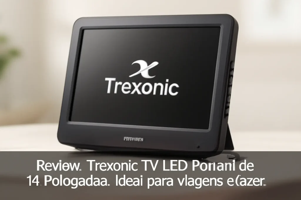 Trexonic TV LED Portátil de 14 Polegadas: Ideal para Viagens e Lazer