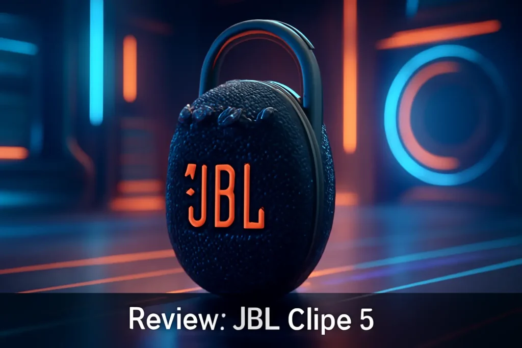 JBL Clipe 5: Alto-falante Bluetooth Impermeável com Mosquetão e Até 12 Horas de Reprodução