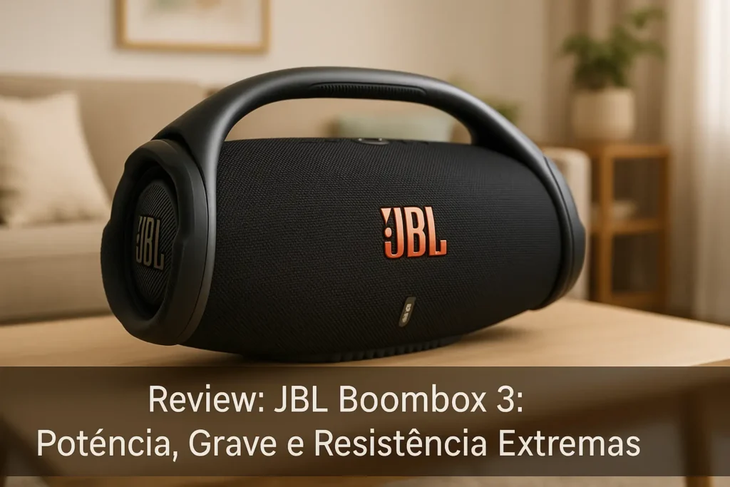 JBL Boombox 3: Potência, Grave e Resistência Extremas