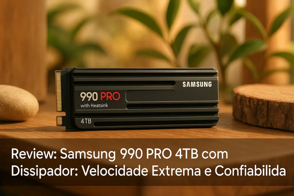 Samsung 990 PRO 4TB com Dissipador: Velocidade Extrema e Confiabilidade