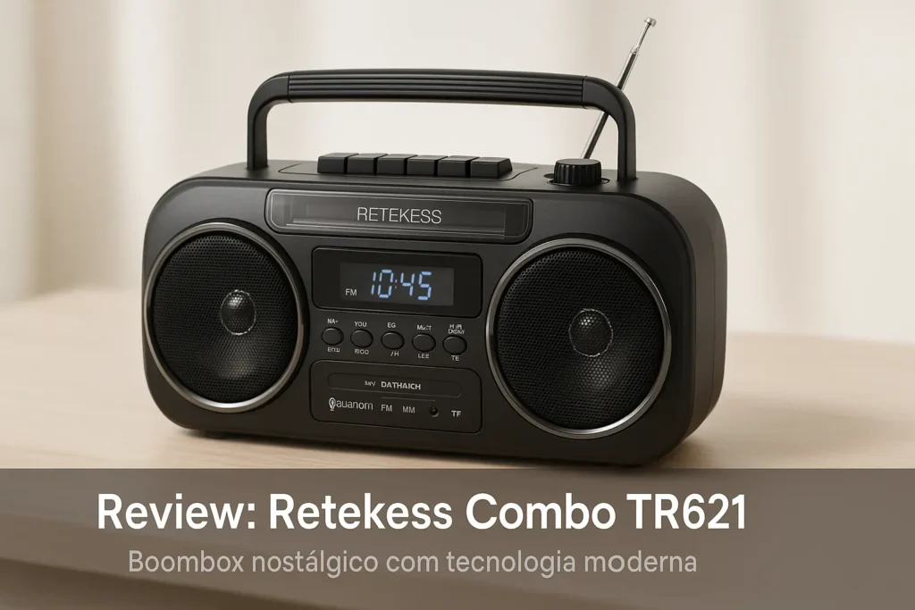 Retekess Combo TR621: Boombox nostálgico com tecnologia moderna