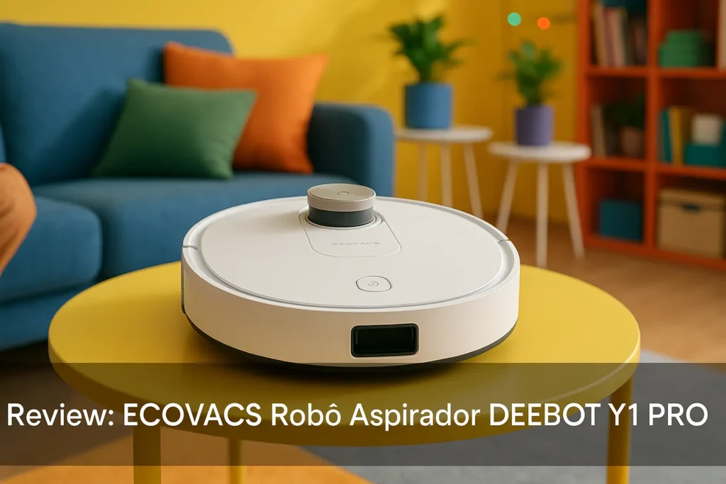 ECOVACS Robô Aspirador DEEBOT Y1 PRO: Limpeza Inteligente e Potente