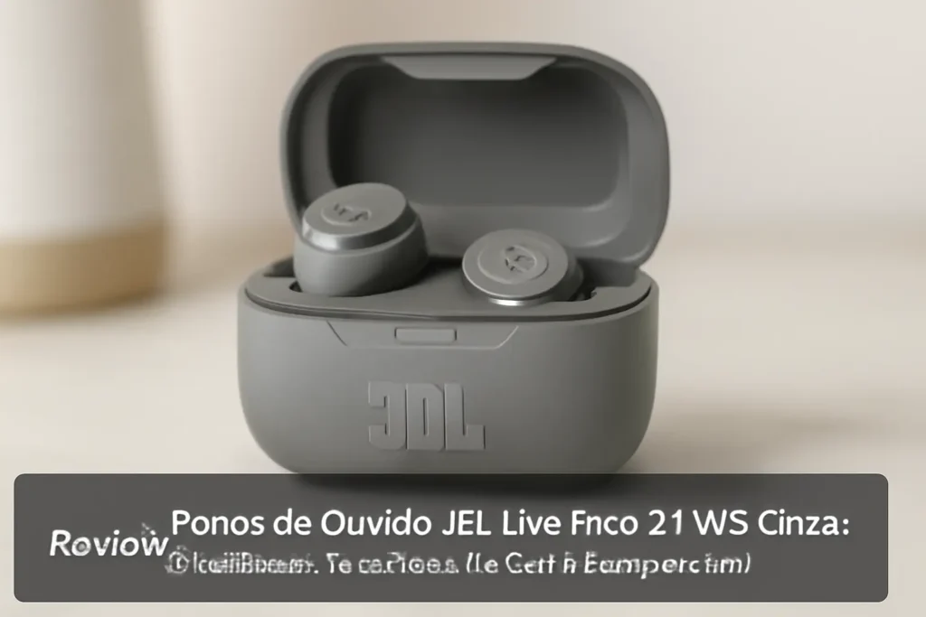 Fones de Ouvido JBL Live Free 2 TWS Cinza: Conforto e Qualidade de Som Incomparáveis