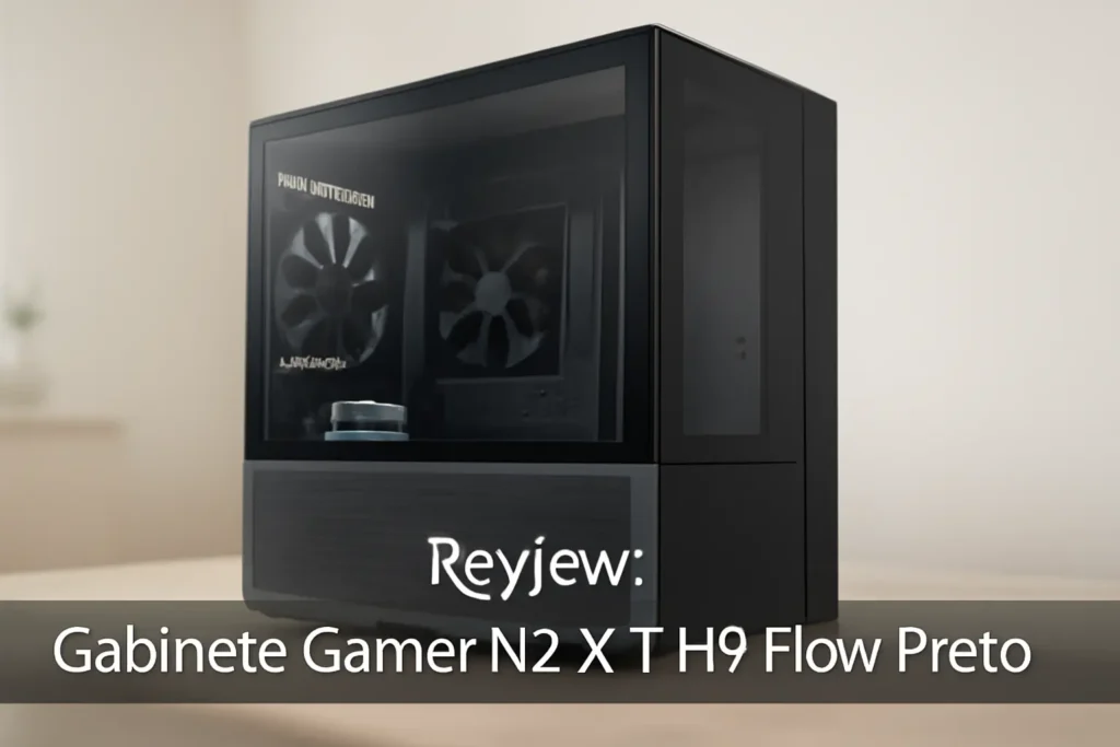Gabinete Gamer NZXT H9 Flow Preto com Fan: Desempenho e Design Moderno