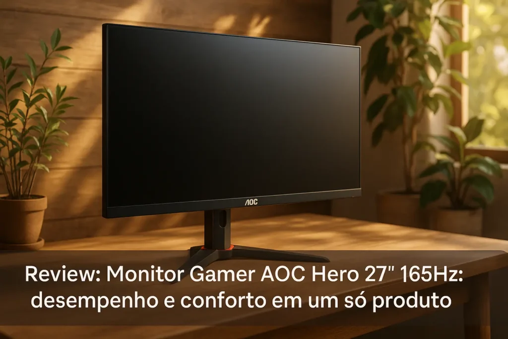 Monitor Gamer AOC Hero 27" 165Hz: desempenho e conforto em um só produto