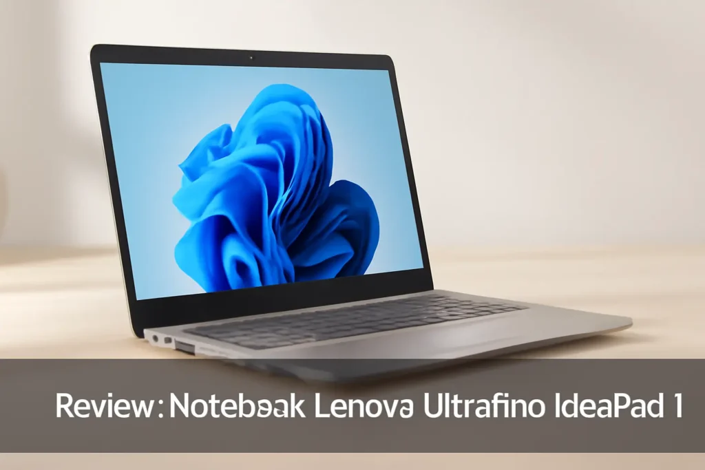 Notebook Lenovo Ultrafino IdeaPad 1 R3-7320U 4GB 256GB SSD: leveza e desempenho para o dia a dia