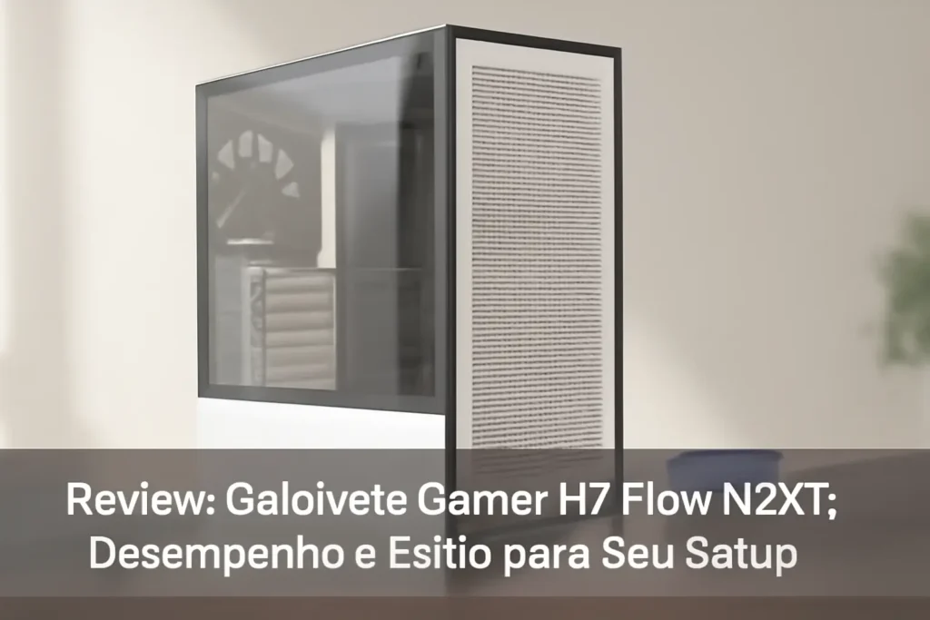 Gabinete Gamer H7 Flow NZXT: Desempenho e Estilo para Seu Setup