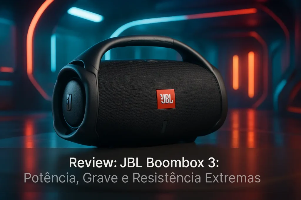 JBL Boombox 3: Potência, Grave e Resistência Extremas