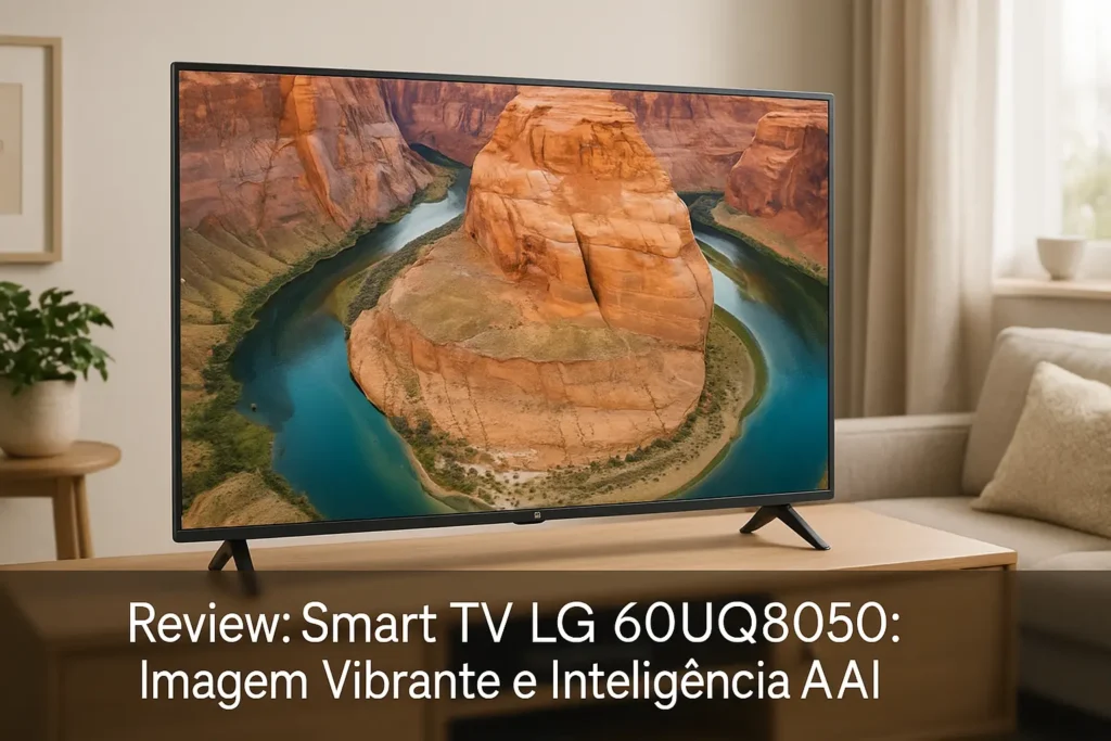 Smart TV LG 60UQ8050: Imagem Vibrante e Inteligência AI