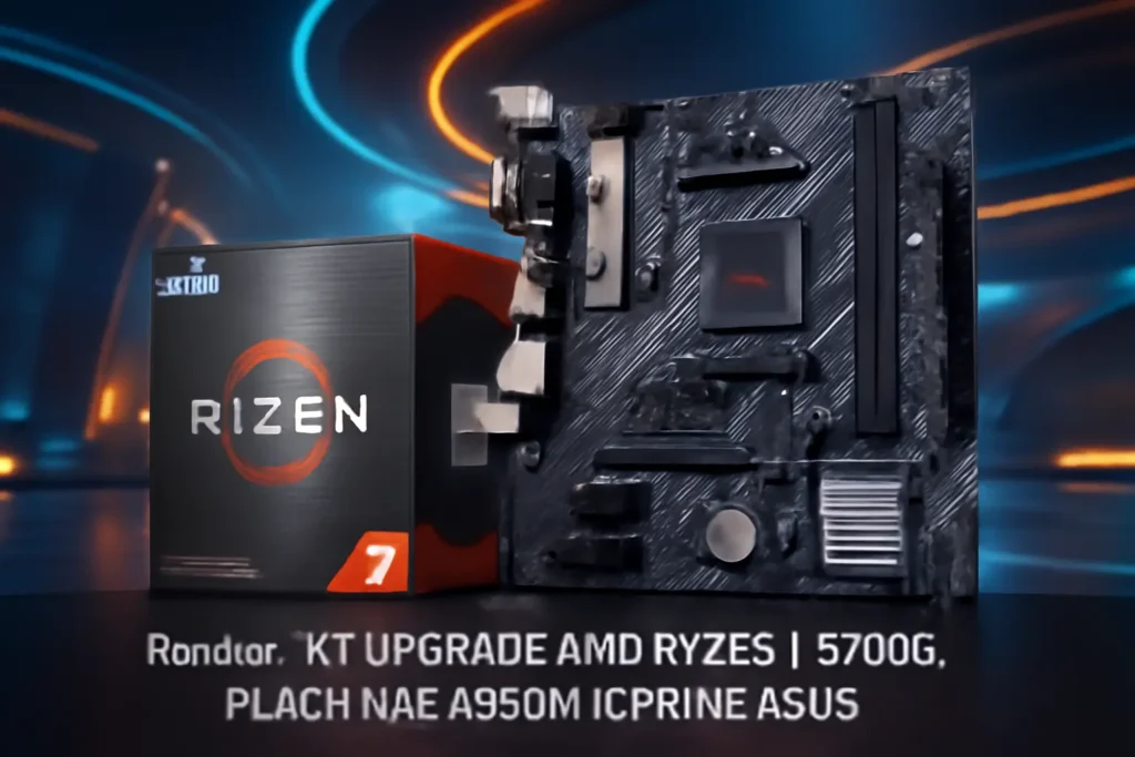 KIT UPGRADE AMD RYZEN 7 5700G, PLACA MÃE A520M-E PRIME ASUS