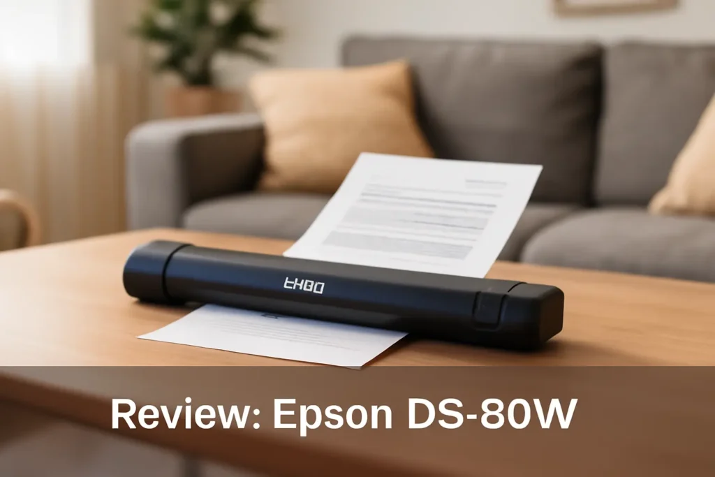 Scanner de Documentos Epson DS-80W: Compacto e Rápido