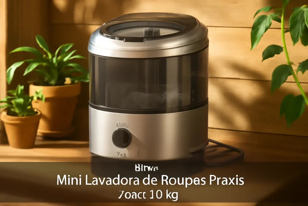 Mini Lavadora de Roupas Praxis Petit 1,2kg 127V Prata: Compacta e Eficiente para Seu Dia a Dia