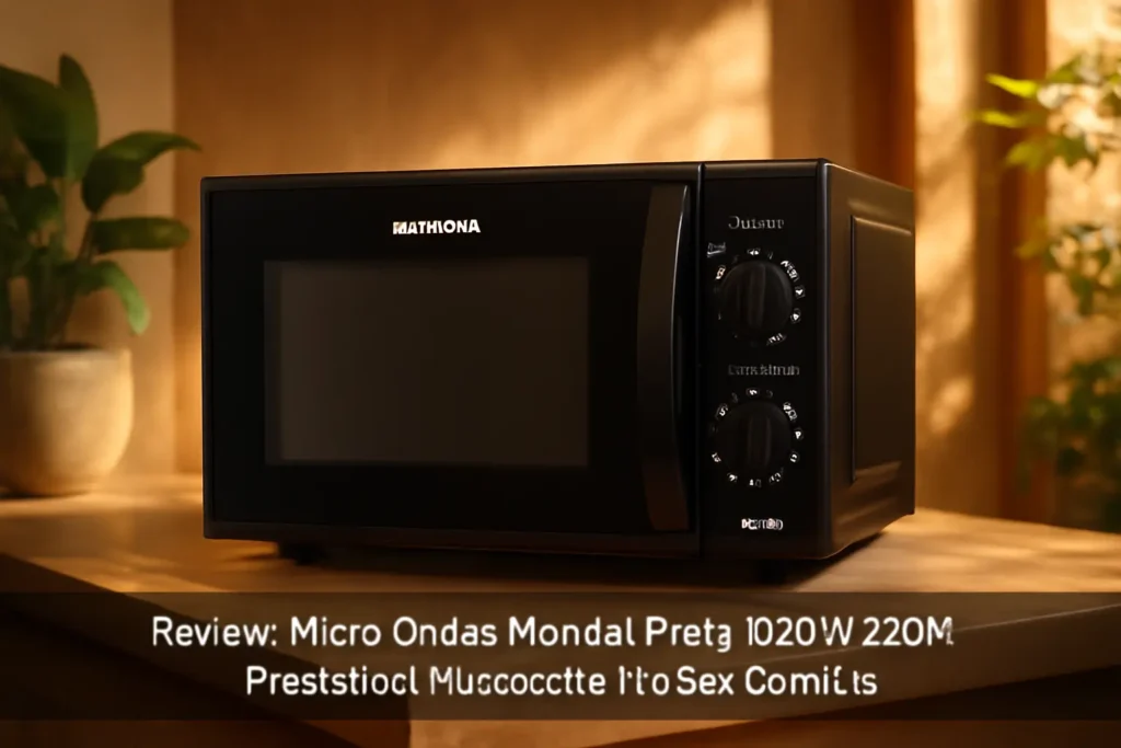 Micro-Ondas Mondial Preto 1200W 220V: Potência e Praticidade na Sua Cozinha