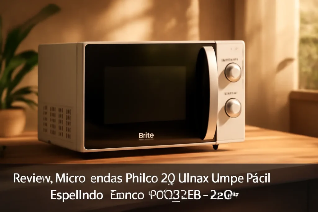 Micro-ondas Philco 20 Litros Limpa Fácil Espelhado Branco PMO23EB - 220V: Compacto, Eficiente e Prático