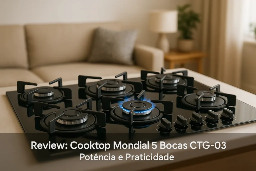 Cooktop Mondial 5 Bocas CTG-03: Potência e Praticidade
