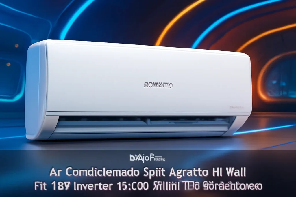 Ar Condicionado Split Agratto Hi Wall Fit Top Inverter 12.000 Btu/h Frio Monofásico Branco