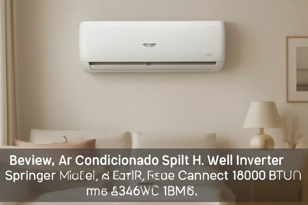 Ar Condicionado Split Hi Wall Inverter Springer Midea Xtreme Save Connect 18000 BTU/h Frio 42AGVCI18M5 – 220 Volts