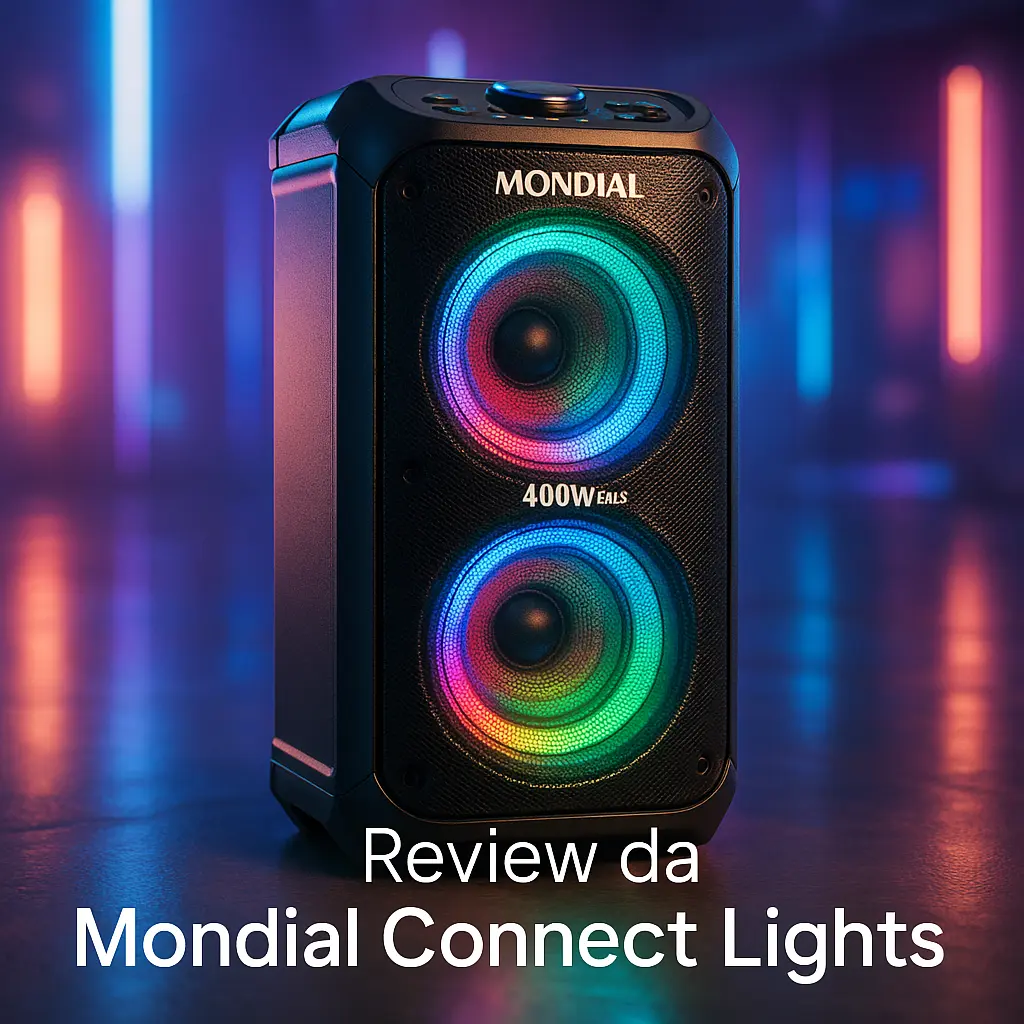 Cinco Principais Modelos de Caixa de som amplificada Mondial connect lights bivolt 400w rms
