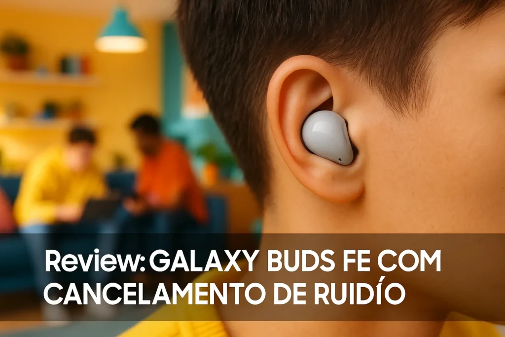 Galaxy Buds FE com Cancelamento de Ruído: Liberdade e Conforto