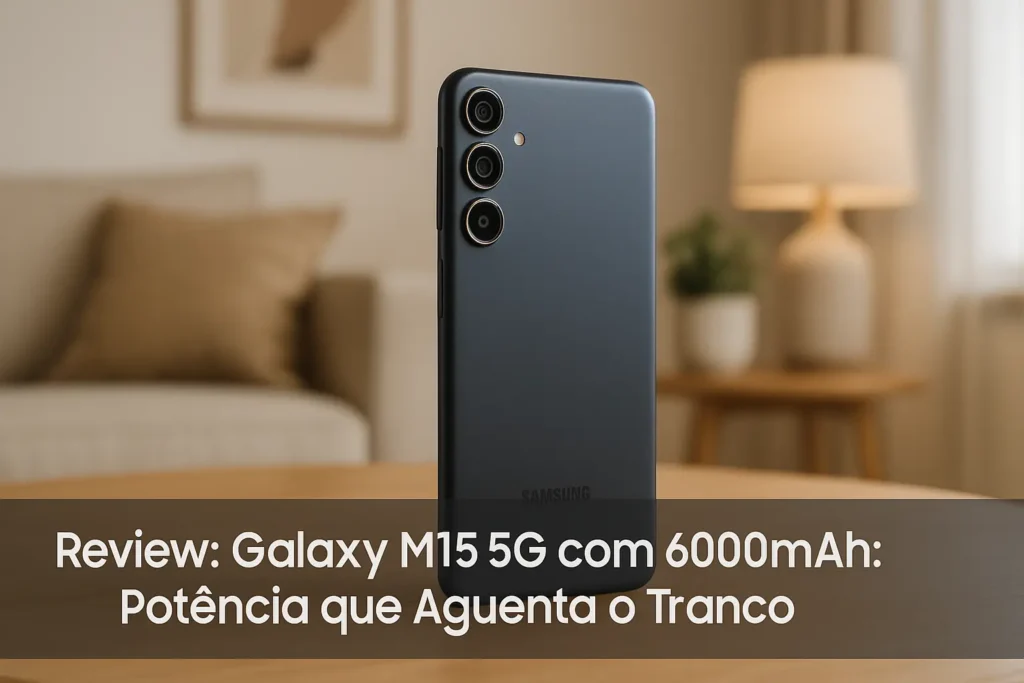 Galaxy M15 5G com 6000mAh: Potência que Aguenta o Tranco