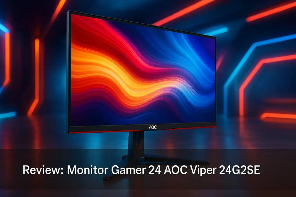 Monitor Gamer 24 AOC Viper 24G2SE: Imagem Fluida e Desempenho Impecável