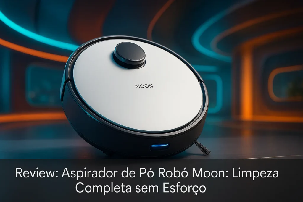 Aspirador de Pó Robô Moon: Limpeza Completa sem Esforço