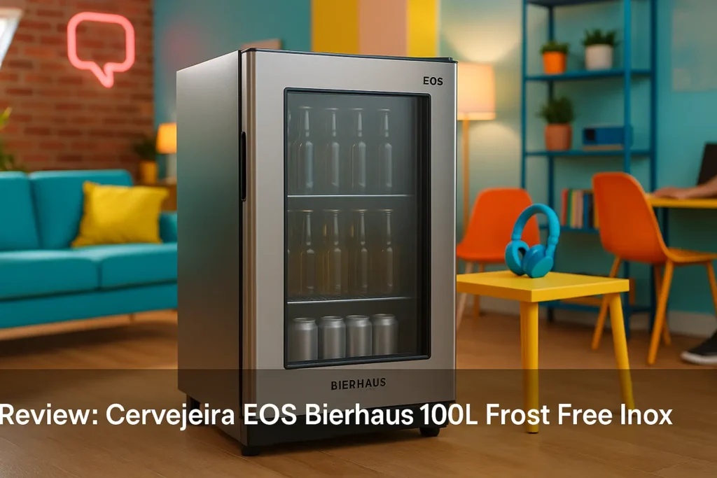 Cervejeira EOS Bierhaus 100L Frost Free Inox: Design e Eficiência para Sua Bebida