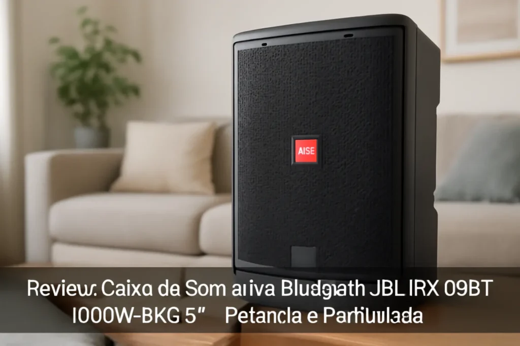 Caixa de Som Ativa Bluetooth JBL IRX108BT 1000W RMS 8” – Potência e Praticidade