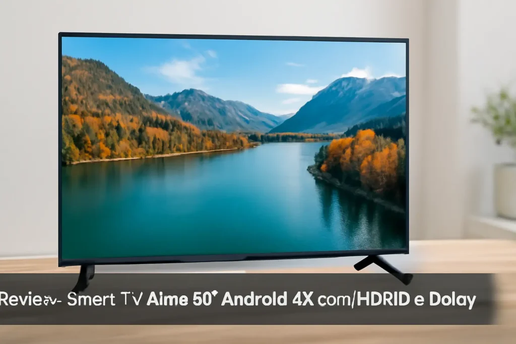 Smart TV Aiwa 50” Android 4K com HDR10 e Dolby