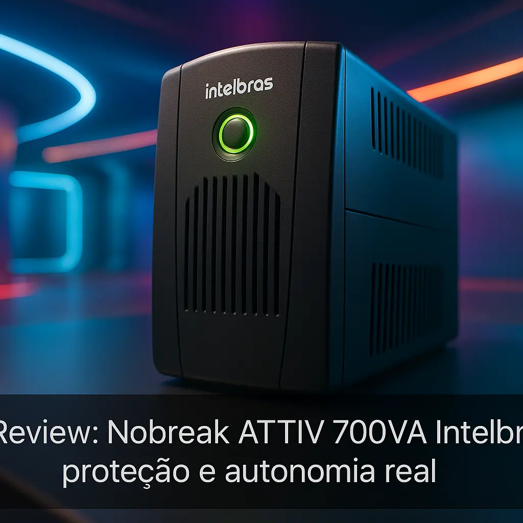 Nobreak ATTIV 700VA Intelbras: proteção e autonomia real