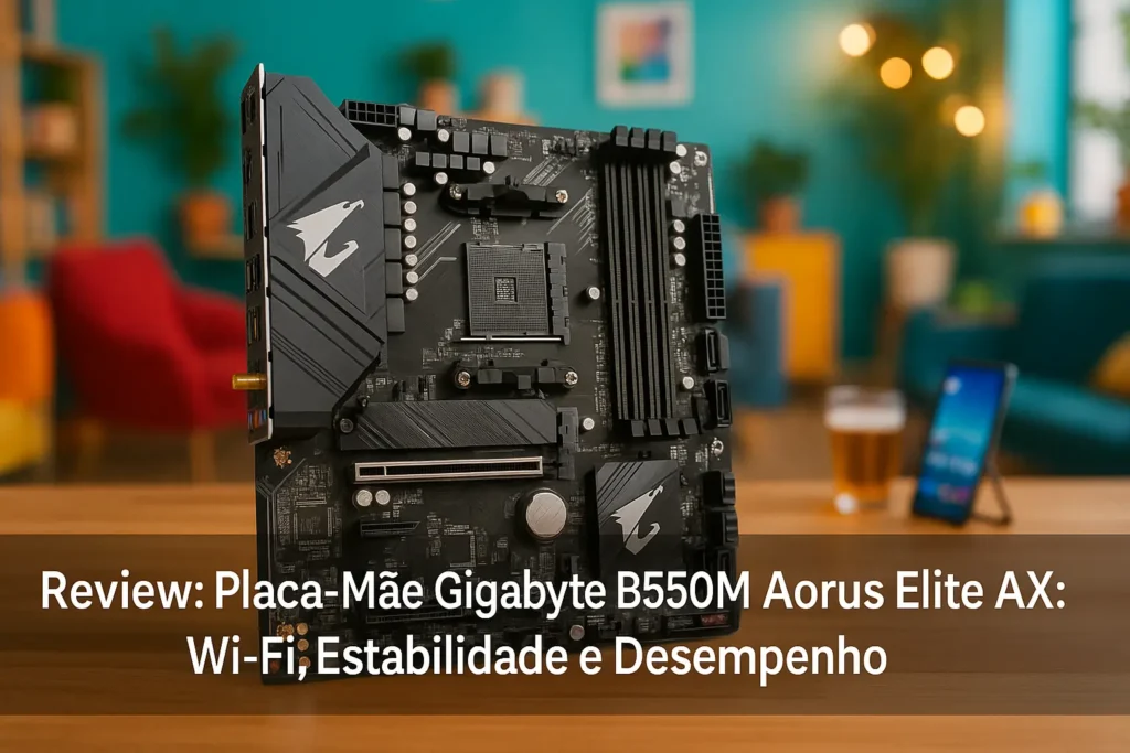 Placa Mãe Gigabyte B550M Aorus Elite AX: Wi-Fi, Estabilidade e Desempenho
