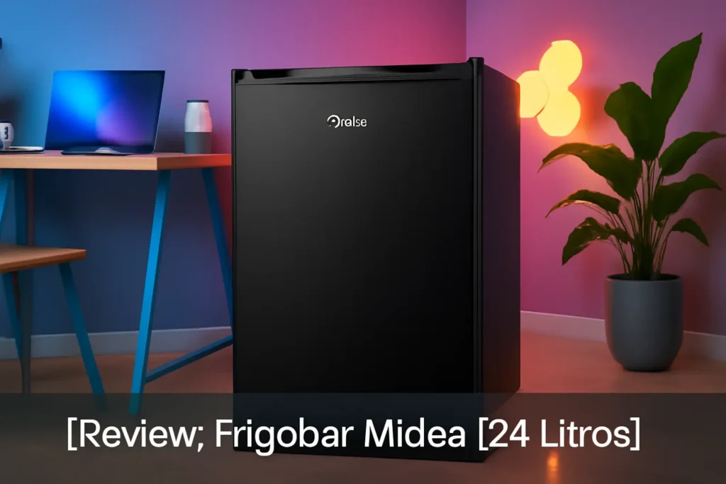 Frigobar Black Edition Preto 124 Litros Midea MRC12B1-B: Design Elegante e Desempenho Impecável