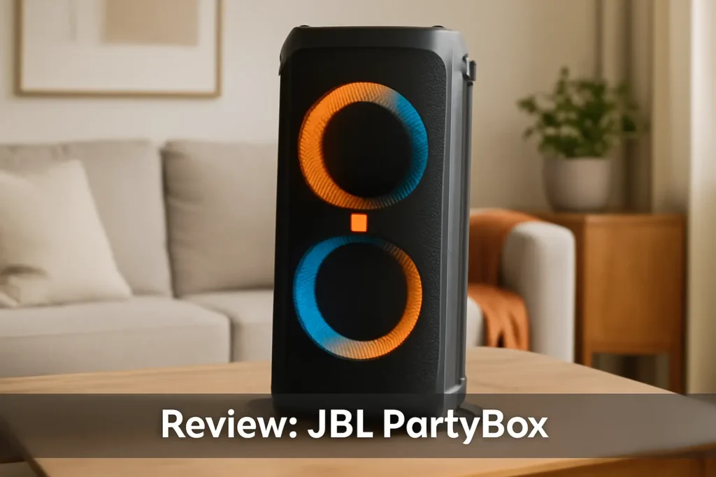 Caixa de Som Bluetooth JBL Partybox Stage 320 Branca: Potência e Estilo em Cada Batida