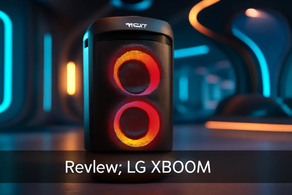 Caixa Acústica LG Xboom RNC9: Som Potente, Conectividade e Iluminação de Festa